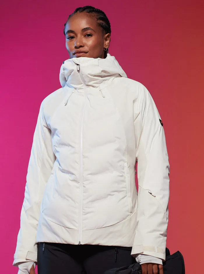 Roxy Snow Jackets Dusk Warmlink Technical Snow Jacket Egret 8211 Womens