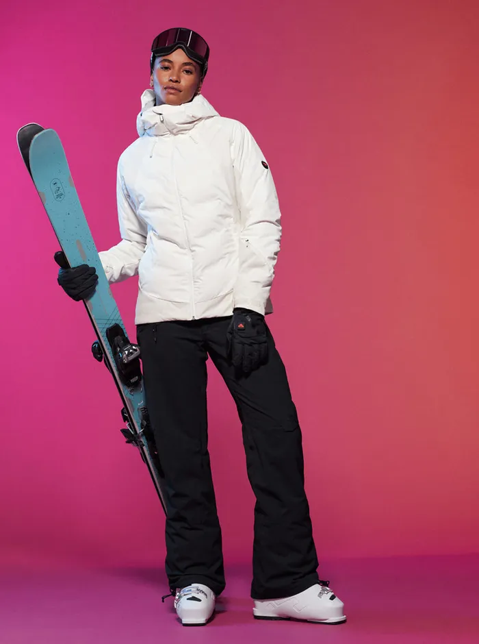 Roxy Snow Jackets Dusk Warmlink Technical Snow Jacket Egret 8211 Womens