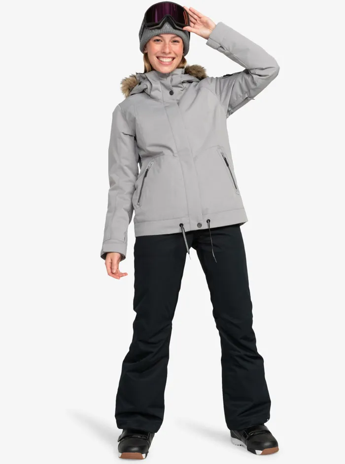 Roxy Snow Jackets Meade Technical Snow Jacket Heather Grey 8211 Womens