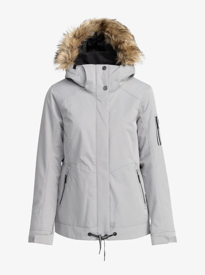 Roxy Snow Jackets Meade Technical Snow Jacket Heather Grey 8211 Womens