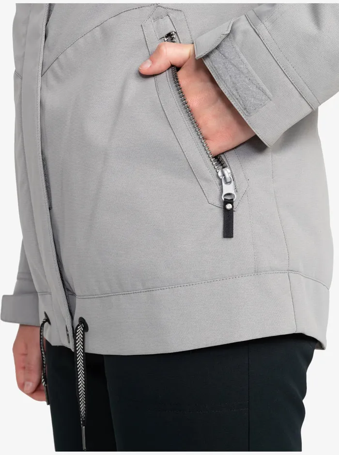Roxy Snow Jackets Meade Technical Snow Jacket Heather Grey 8211 Womens