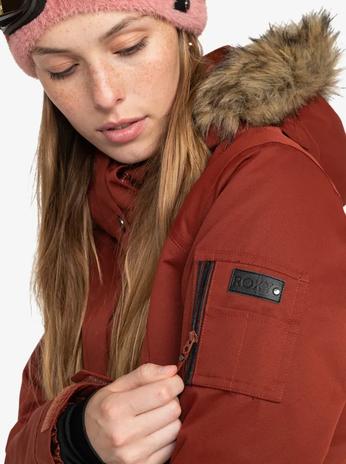 Roxy Snow Jackets Meade Technical Snow Jacket Smoked Paprika 8211 Womens