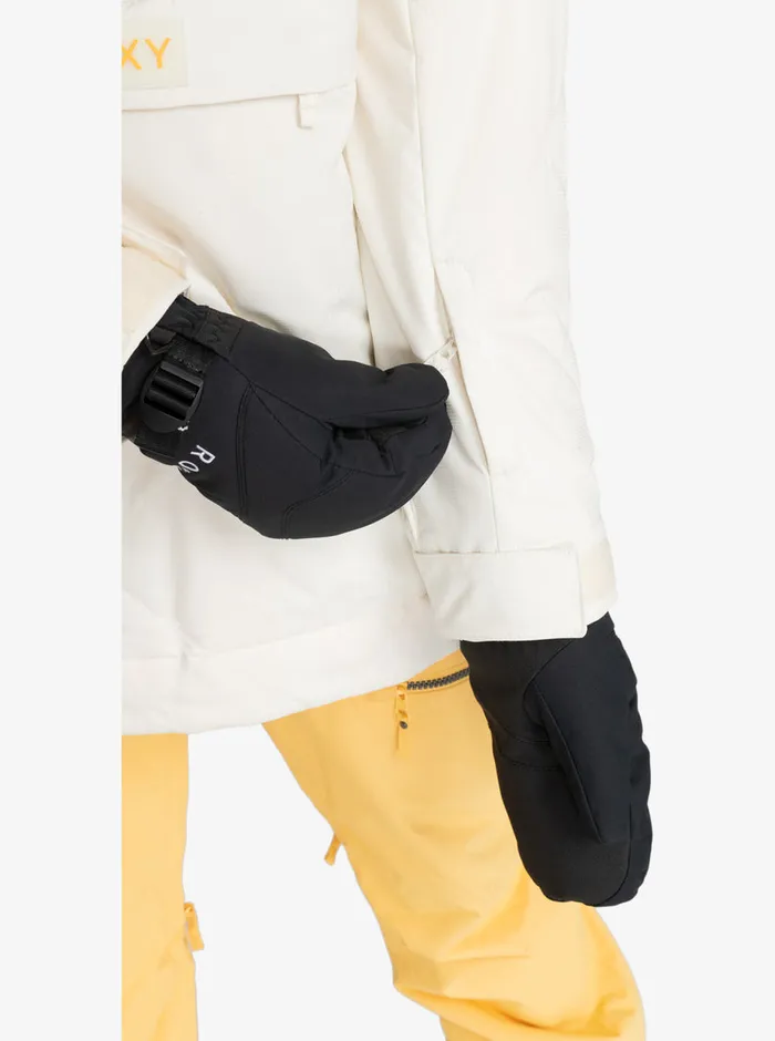 Roxy Snow Jackets Radiant Lines Overhead Technical Snow Jacket Egret 8211 Womens