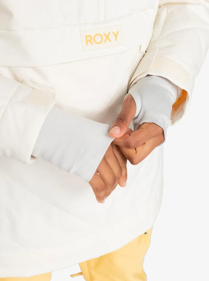 Roxy Snow Jackets Radiant Lines Overhead Technical Snow Jacket Egret 8211 Womens