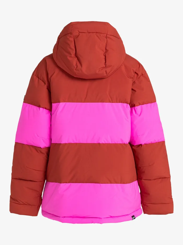 Roxy Snow Jackets ROWLEY X Block Puffer Technical Snow Jacket Burnt Henna 8211 Womens