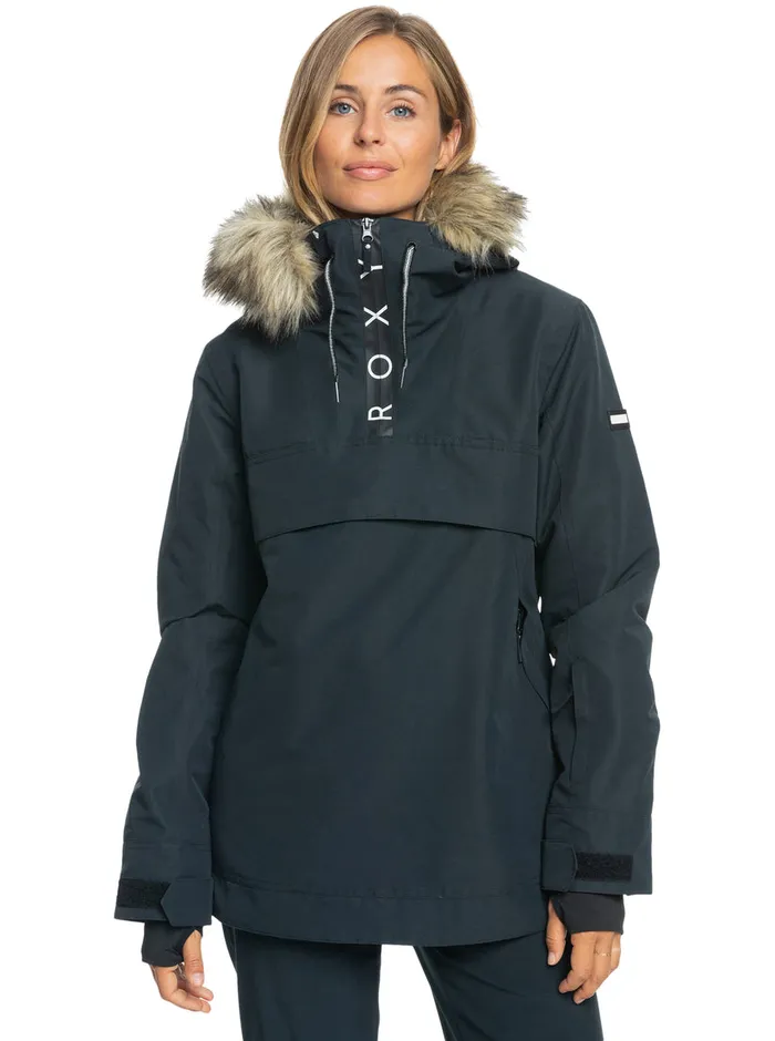 Roxy Snow Jackets Shelter Technical Snow Jacket True Black 8211 Womens