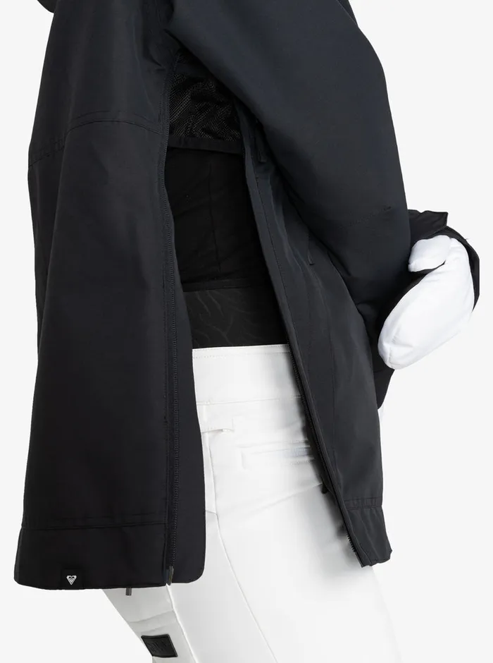 Roxy Snow Jackets Shelter Technical Snow Jacket True Black 8211 Womens