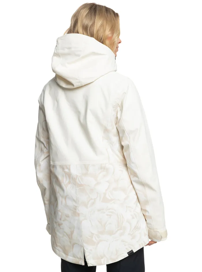 Roxy Snow Jackets Stated Technical Snow Jacket Egret Glow 8211 Womens