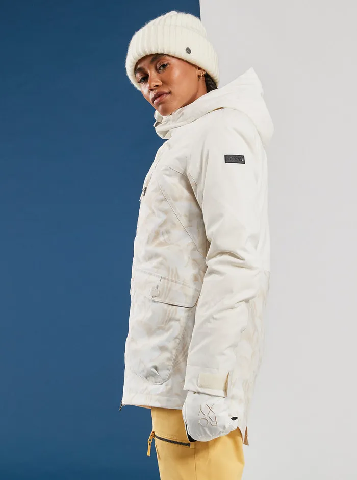 Roxy Snow Jackets Stated Technical Snow Jacket Egret Glow 8211 Womens