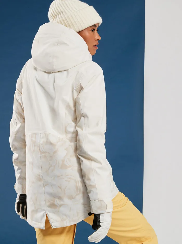 Roxy Snow Jackets Stated Technical Snow Jacket Egret Glow 8211 Womens
