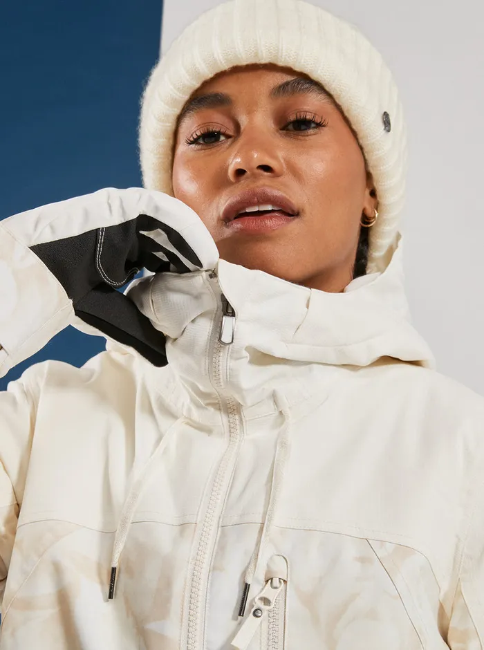 Roxy Snow Jackets Stated Technical Snow Jacket Egret Glow 8211 Womens