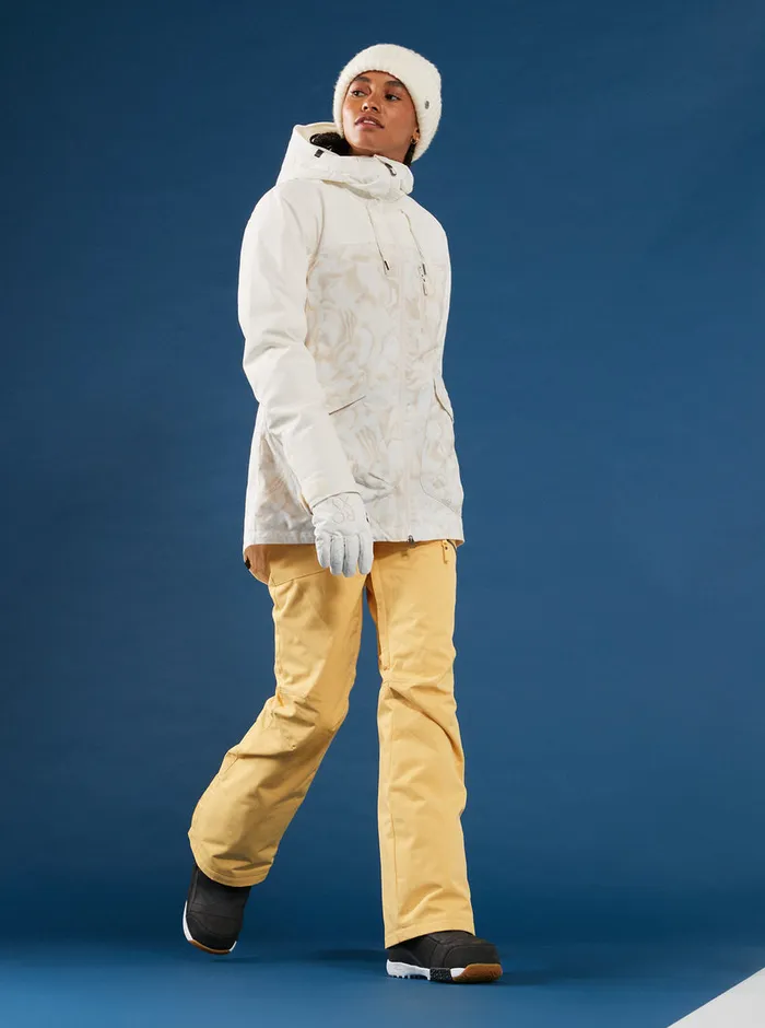 Roxy Snow Jackets Stated Technical Snow Jacket Egret Glow 8211 Womens