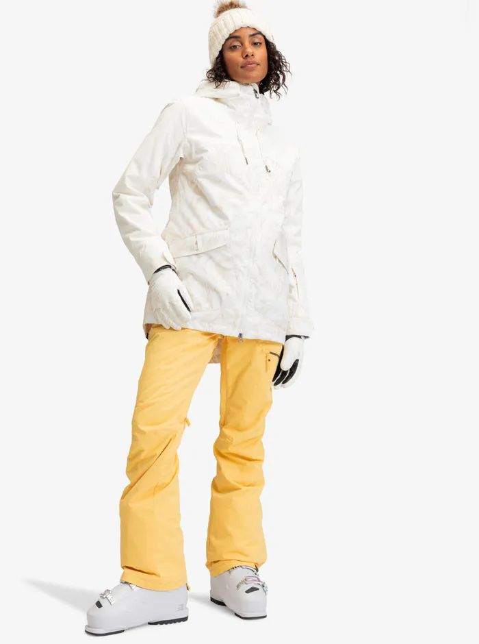 Roxy Snow Jackets Stated Technical Snow Jacket Egret Glow 8211 Womens