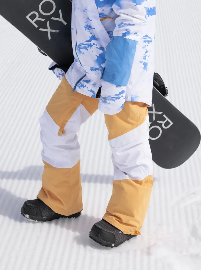 Roxy Snow Pants Chloe Kim Woodrose Technical Snow Pants Mock Orange 8211 Womens