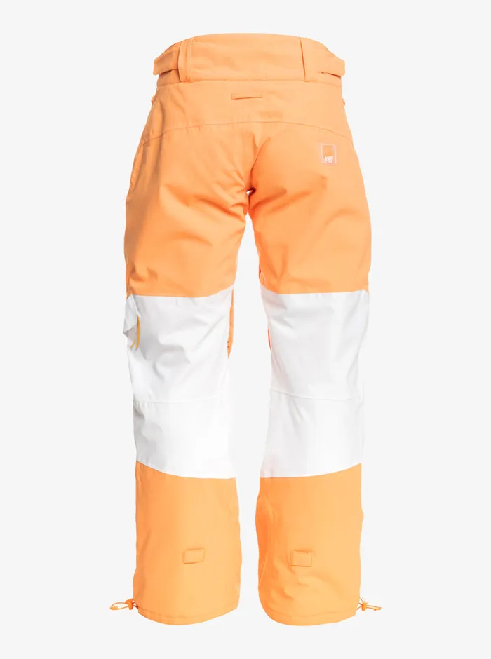 Roxy Snow Pants Chloe Kim Woodrose Technical Snow Pants Mock Orange 8211 Womens