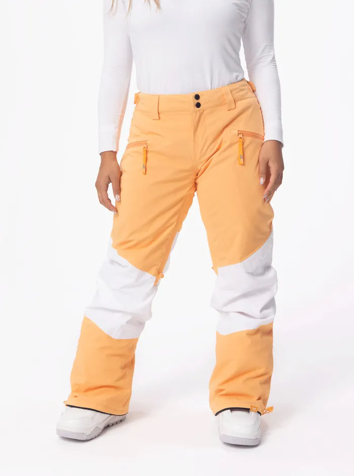 Roxy Snow Pants Chloe Kim Woodrose Technical Snow Pants Mock Orange 8211 Womens