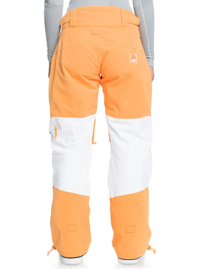 Roxy Snow Pants Chloe Kim Woodrose Technical Snow Pants Mock Orange 8211 Womens