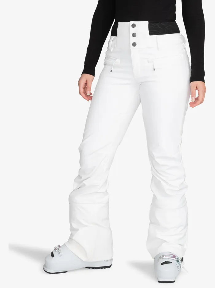 Roxy Snow Pants Rising High Skinny Technical Snow Pants Bright White 8211 Womens