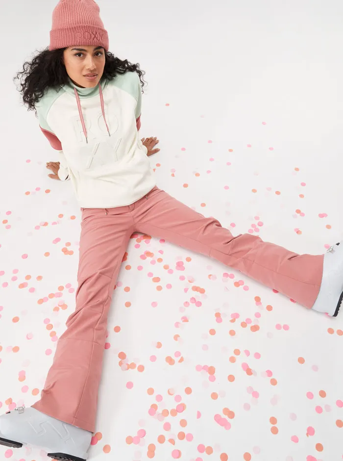 Roxy Snow Pants Rising High Technical Snow Pants Dusty Rose 8211 Womens