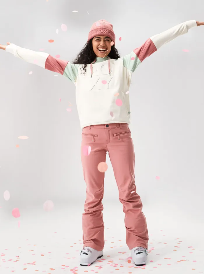 Roxy Snow Pants Rising High Technical Snow Pants Dusty Rose 8211 Womens