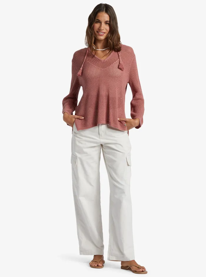 Roxy Sweaters After Beach Break VNeck Sweater Ash Rose 8211 Womens