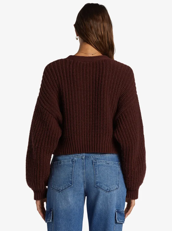 Roxy Sweaters Sundaze Sweater Bitter Chocolate 8211 Womens