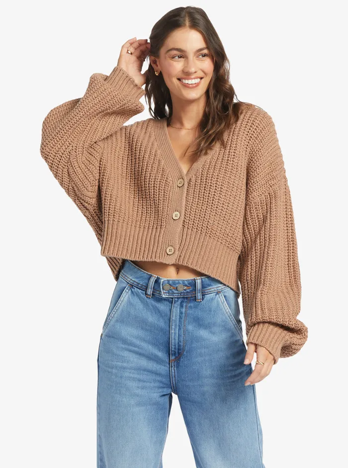 Roxy Sweaters Sundaze Sweater Warm Taupe 8211 Womens