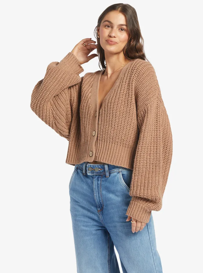 Roxy Sweaters Sundaze Sweater Warm Taupe 8211 Womens