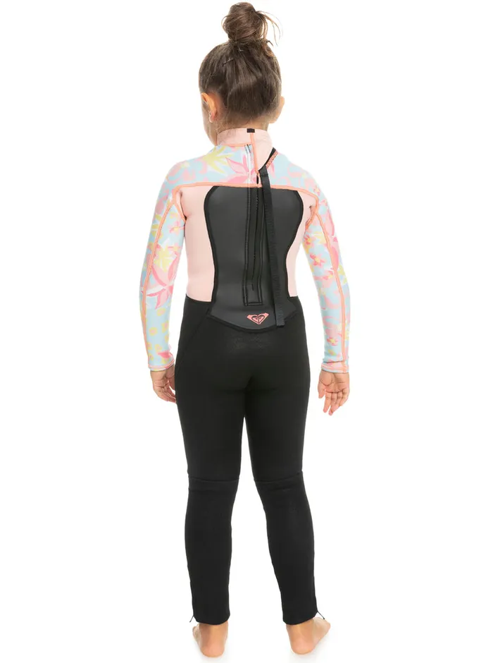 Roxy Swim 27 32mm Prologue Back Zip Wetsuit Tanager Tur Tw Floral Conf 8211 Girls