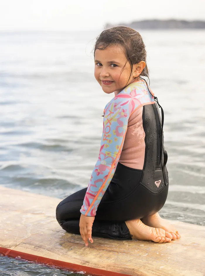 Roxy Swim 27 32mm Prologue Back Zip Wetsuit Tanager Tur Tw Floral Conf 8211 Girls