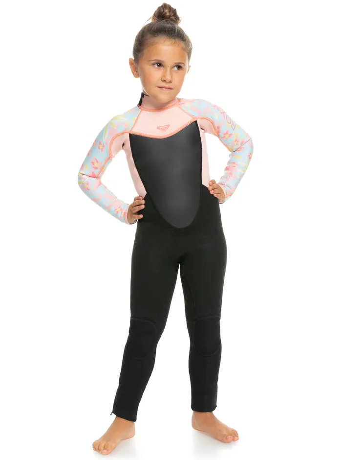Roxy Swim 27 32mm Prologue Back Zip Wetsuit Tanager Tur Tw Floral Conf 8211 Girls