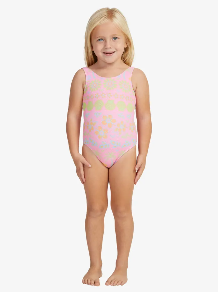 Roxy Swim 27 Beach Day Together OnePiece Swimsuit Sachet Pink Beachy Bebe 8211 Girls Roxy Swim 27 Beach Day Together OnePiece Swimsuit Sachet Pink Beachy Bebe 8211 Girls