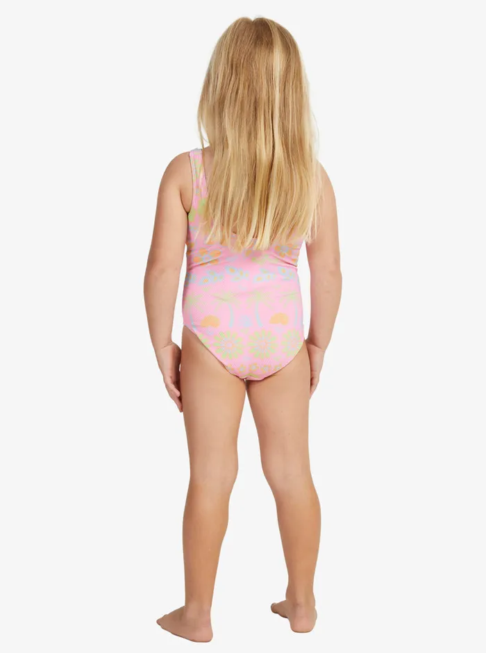 Roxy Swim 27 Beach Day Together OnePiece Swimsuit Sachet Pink Beachy Bebe 8211 Girls
