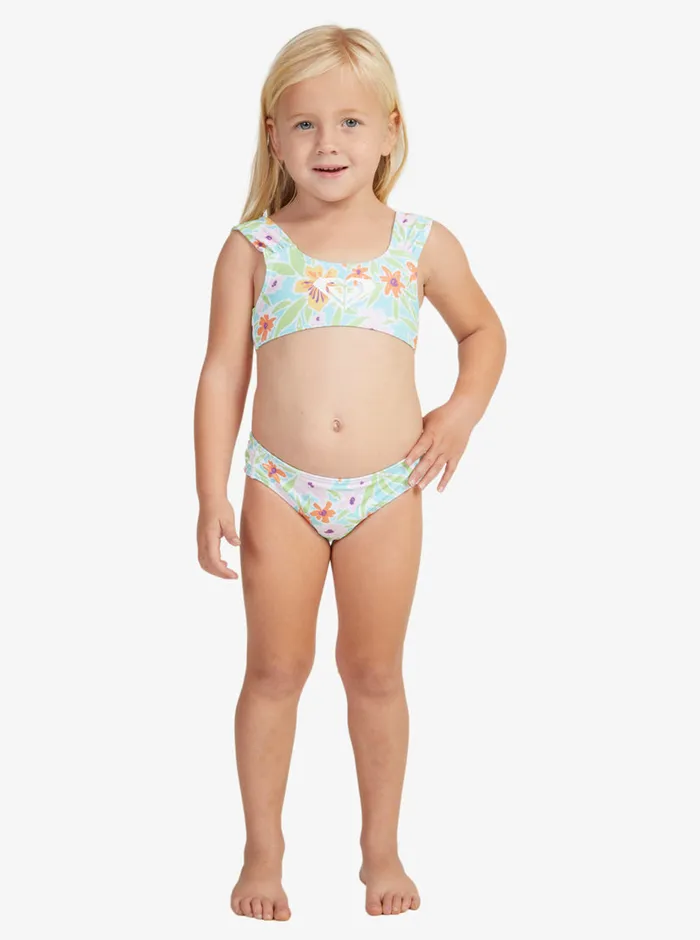 Roxy Swim 27 Hawaiian Spirit Bralette Set Bikini Set Aruba Blue Hawaiian Spirit 8211 Girls