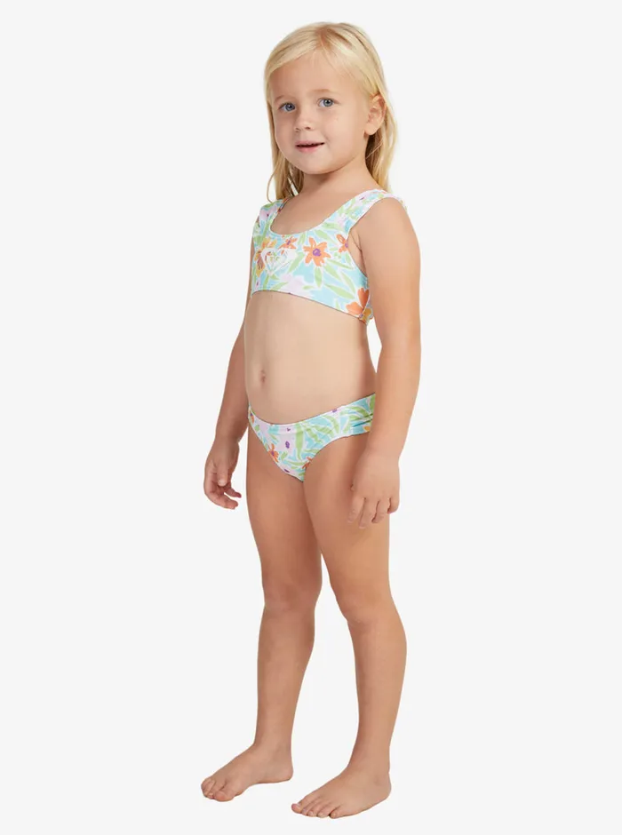 Roxy Swim 27 Hawaiian Spirit Bralette Set Bikini Set Aruba Blue Hawaiian Spirit 8211 Girls