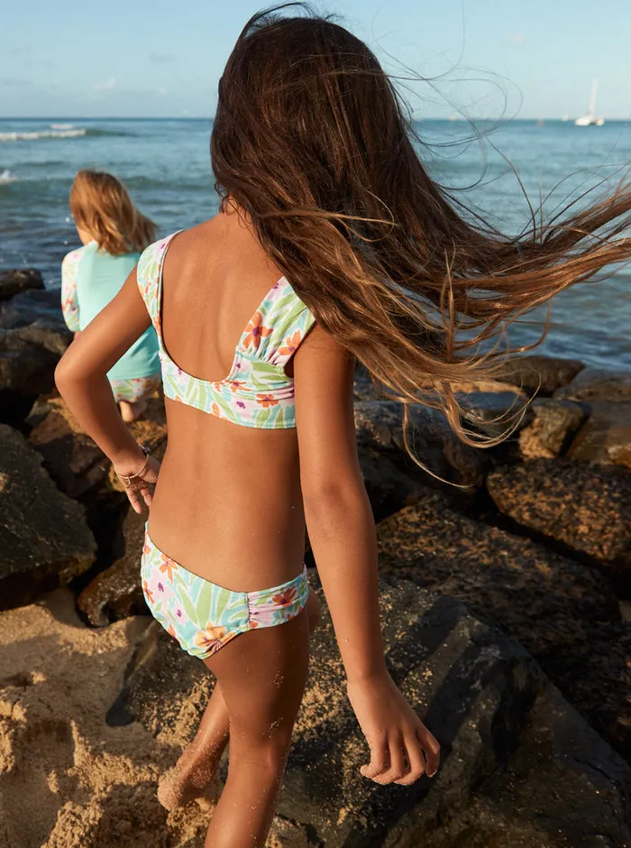 Roxy Swim 27 Hawaiian Spirit Bralette Set Bikini Set Aruba Blue Hawaiian Spirit 8211 Girls