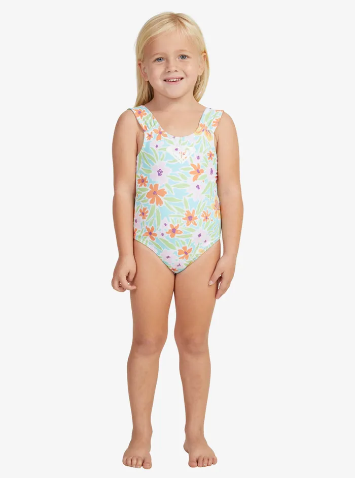 Roxy Swim 27 Hawaiian Spirit OnePiece Swimsuit Aruba Blue Hawaiian Spirit 8211 Girls