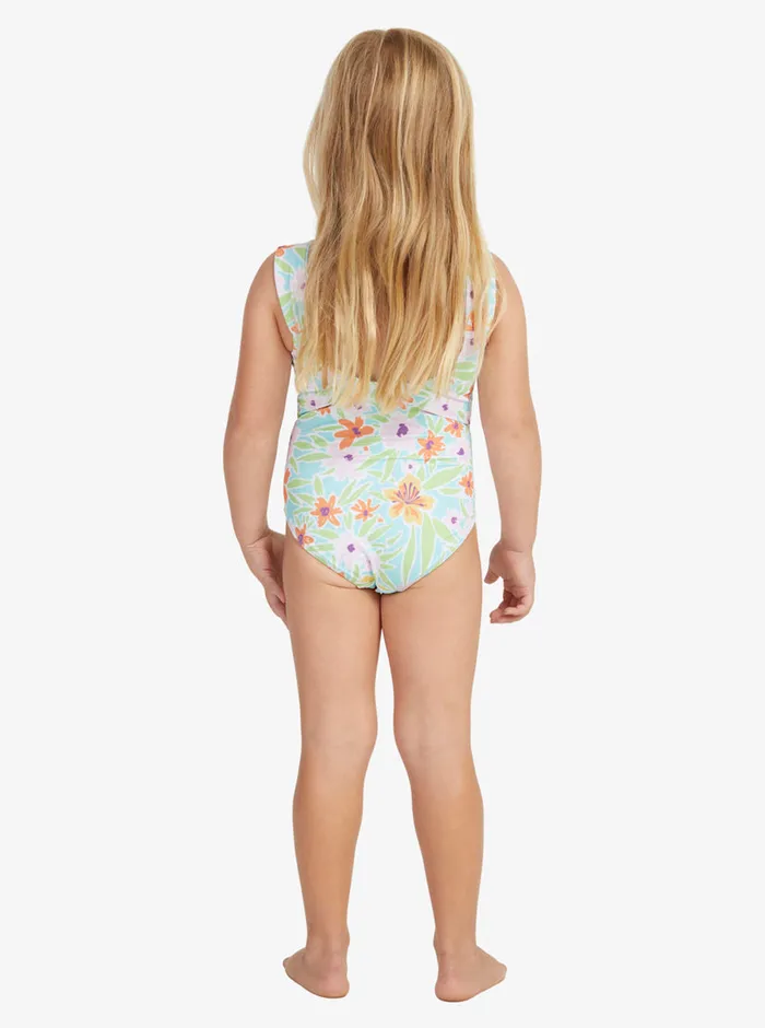 Roxy Swim 27 Hawaiian Spirit OnePiece Swimsuit Aruba Blue Hawaiian Spirit 8211 Girls