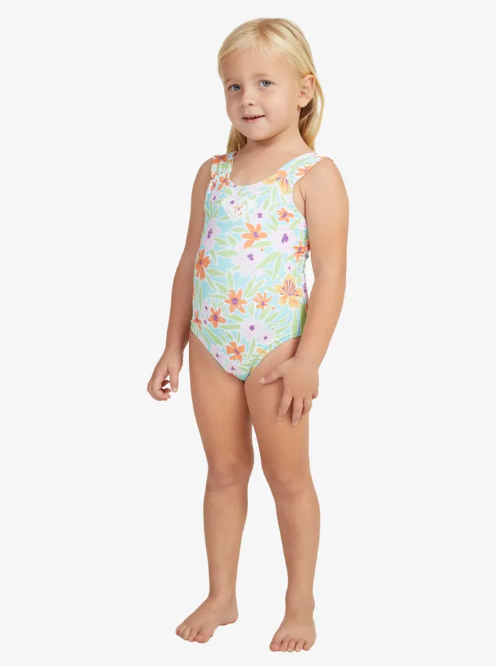 Roxy Swim 27 Hawaiian Spirit OnePiece Swimsuit Aruba Blue Hawaiian Spirit 8211 Girls