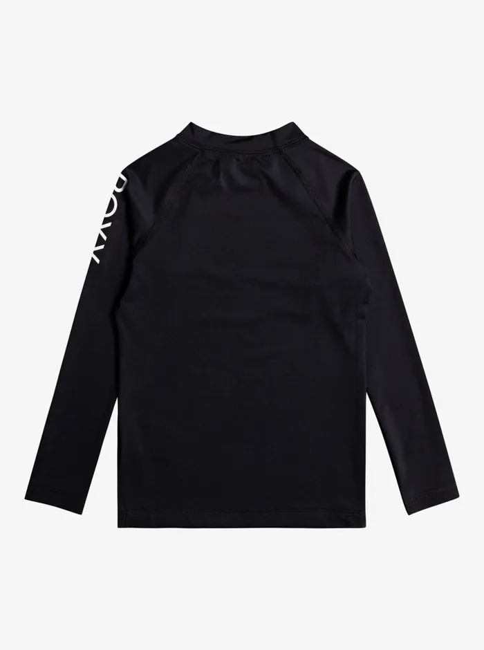 Roxy Swim 27 Whole Hearted Long Sleeve UPF 50 Rashguard Anthracite 8211 Girls