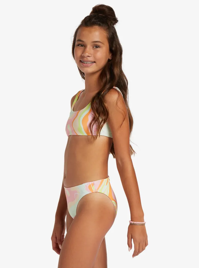 Roxy Swim 416 Hibiscus Reversible Two Piece Bikini Set Ambroisia Hibiscus Hype 8211 Girls