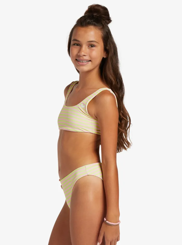 Roxy Swim 416 Hibiscus Reversible Two Piece Bikini Set Ambroisia Hibiscus Hype 8211 Girls