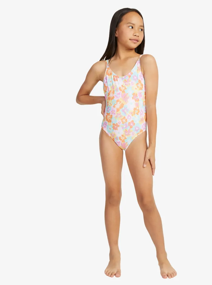 Roxy Swim 716 Floraya OnePiece Swimsuit Autumn Sunset Floraya 8211 Girls