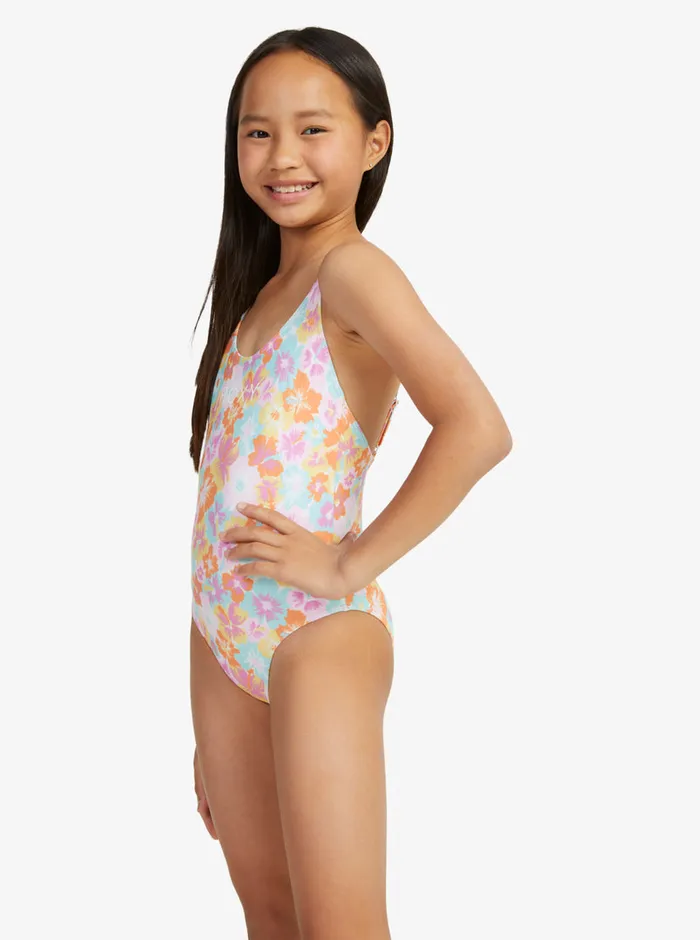 Roxy Swim 716 Floraya OnePiece Swimsuit Autumn Sunset Floraya 8211 Girls
