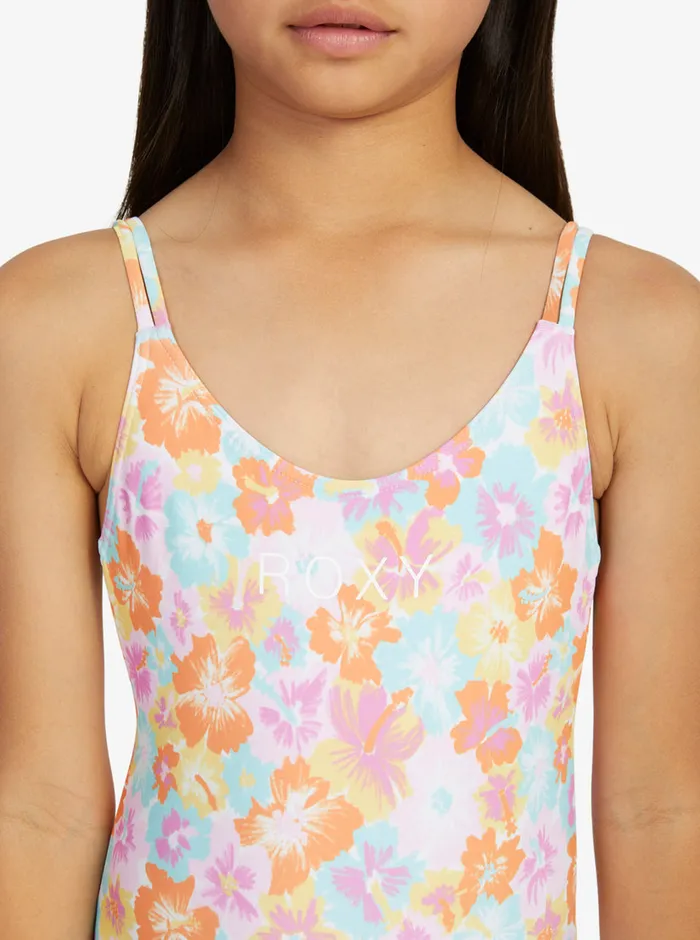 Roxy Swim 716 Floraya OnePiece Swimsuit Autumn Sunset Floraya 8211 Girls