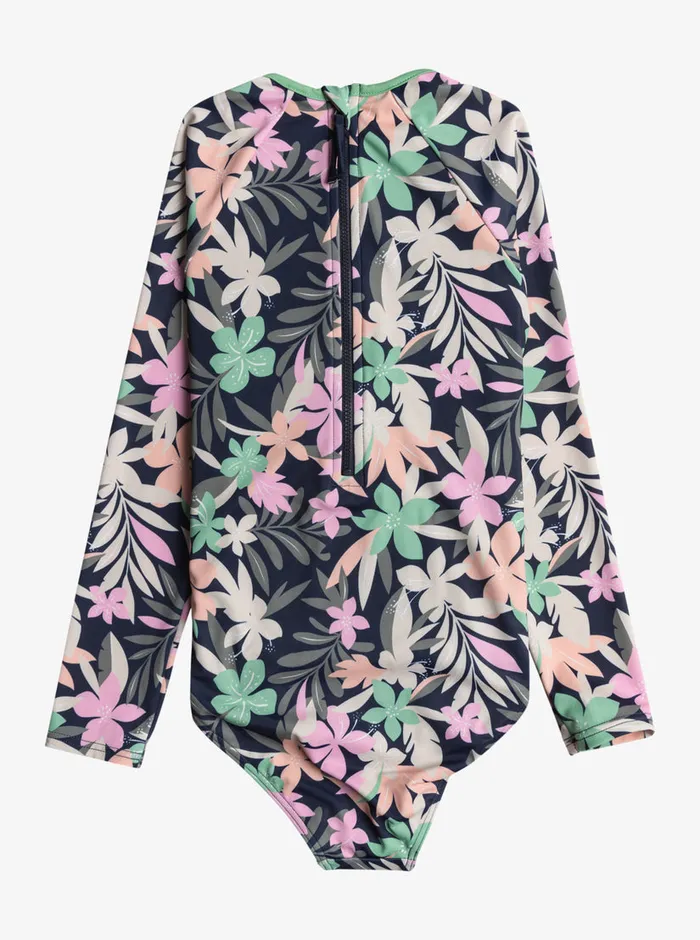 Roxy Swim 716 Ilacabo Active LongSleeve Swimsuit Naval Academy Ilacabo Swim 8211 Girls