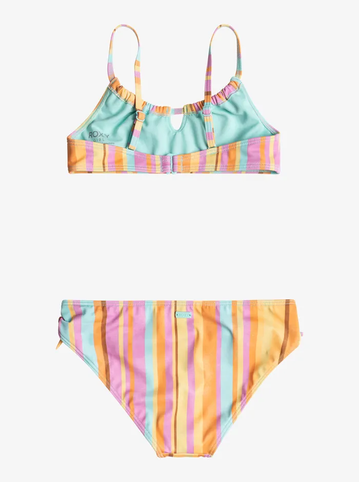 Roxy Swim 716 Jungle Mirage Bralette Set Bikini Set Opera Mauve Mirage Stripe Swim 8211 Girls