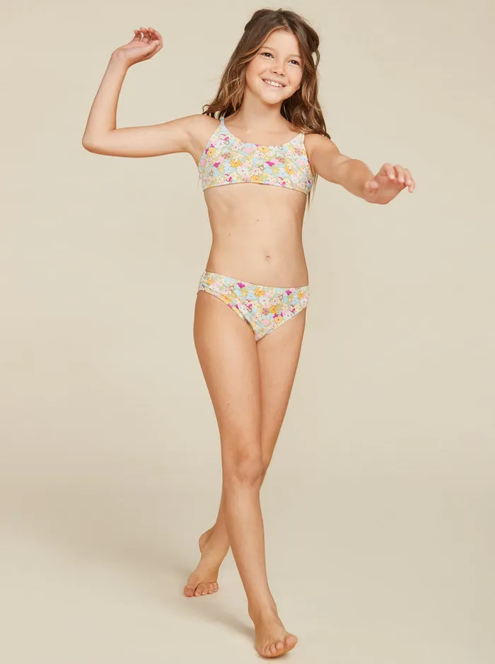 Roxy Swim 716 Nostalgic Seaside Two Piece Bralette Bikini Set Fern Memories 8211 Girls