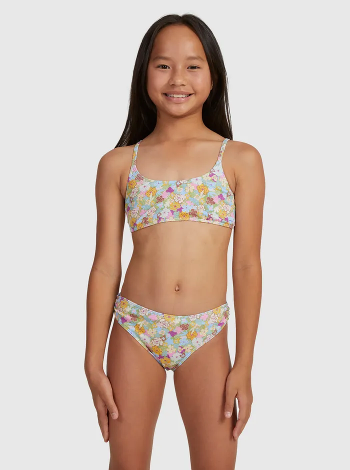 Roxy Swim 716 Nostalgic Seaside Two Piece Bralette Bikini Set Fern Memories 8211 Girls