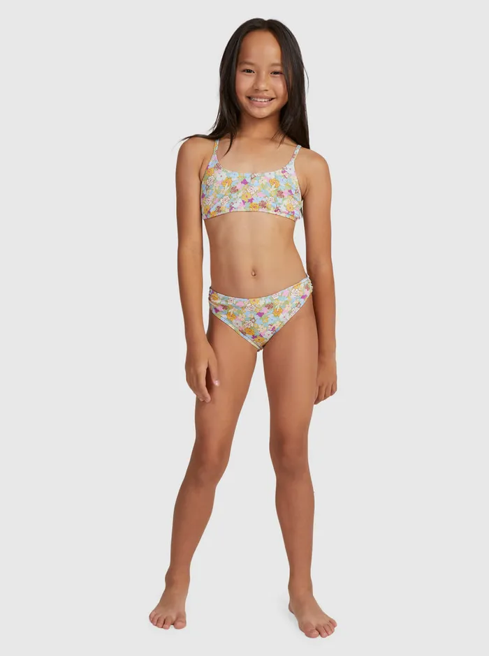 Roxy Swim 716 Nostalgic Seaside Two Piece Bralette Bikini Set Fern Memories 8211 Girls